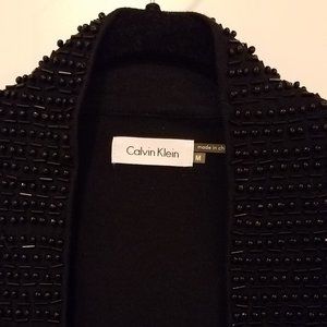 Calvin Klein Cropped Open-Front Cardigan